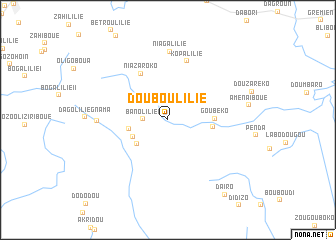 map of Douboulilié