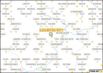 map of Doubravany