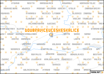 map of Doubravice u České Skalice