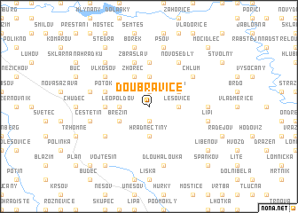 map of Doubravice