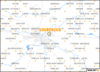 map of Doubravka