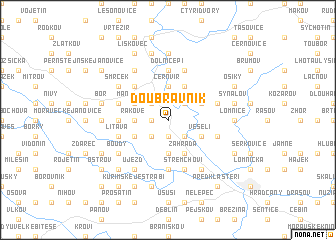 map of Doubravník