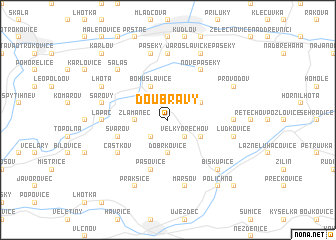 map of Doubravy