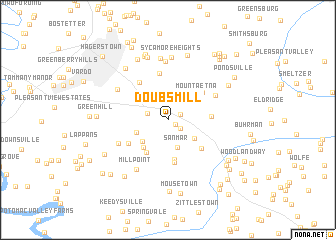 map of Doubs Mill