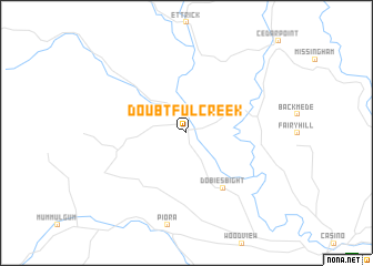 map of Doubtful Creek
