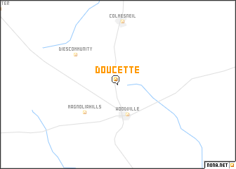 map of Doucette