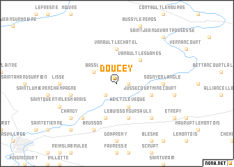 map of Doucey
