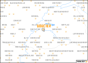 map of Doucier