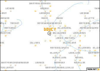 map of Doucy