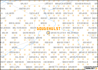 map of DʼOude Hulst