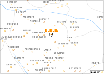 map of Doudié