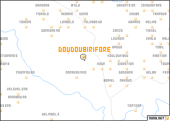 map of Doudou Birifore