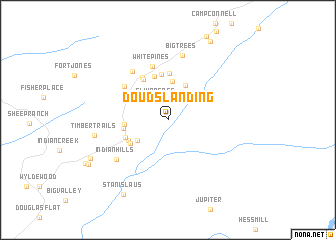 map of Douds Landing