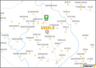 map of Douélé