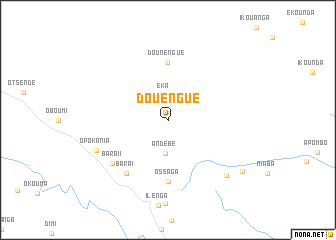 map of Douengué
