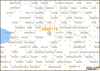 map of Douette