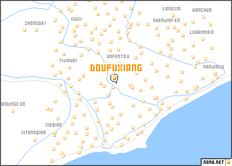 map of Doufuxiang