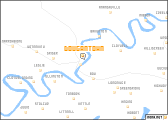 map of Dougan Town