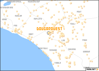 map of Dougar-Ouest