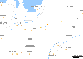 map of Dougezhuang