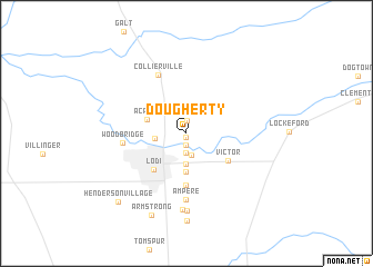 map of Dougherty