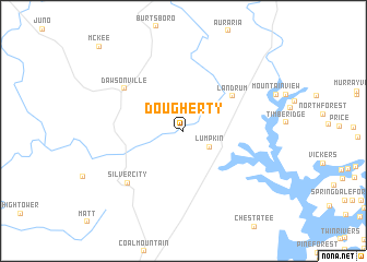 map of Dougherty