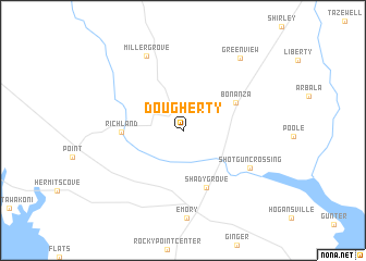 map of Dougherty