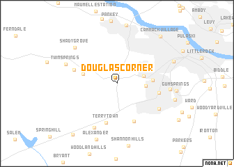 map of Douglas Corner