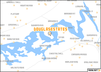 map of Douglas Estates