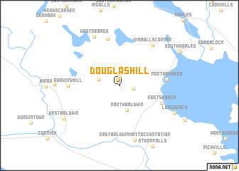 map of Douglas Hill