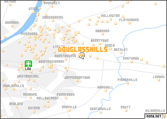 map of Douglass Hills