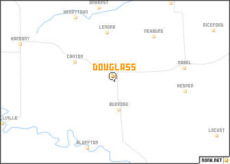 map of Douglass