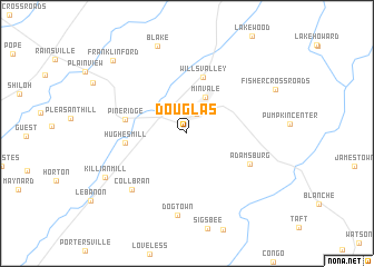 map of Douglas