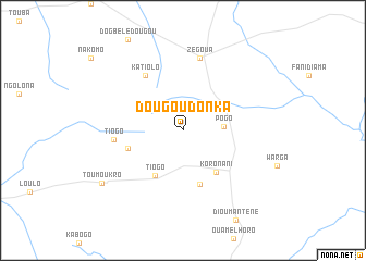 map of Dougoudonkâ