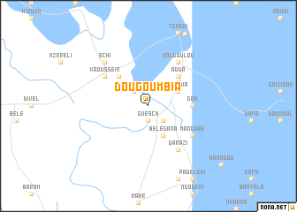 map of Dougoumbia