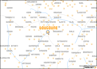 map of Dougouné