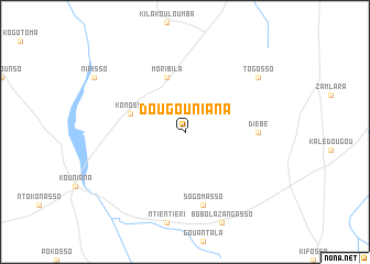 map of Dougouniana