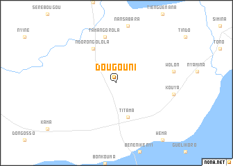 map of Dougouni