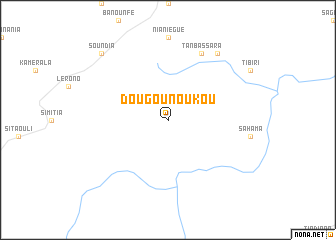 map of Dougounoukou