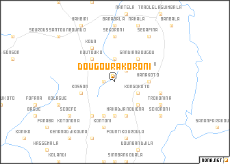 map of Dougourakoroni