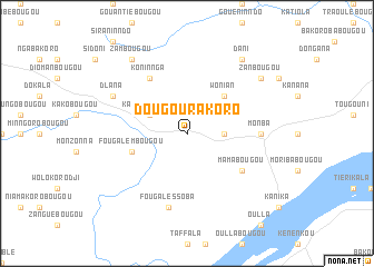 map of Dougourakoro