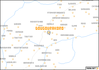 map of Dougourakoro