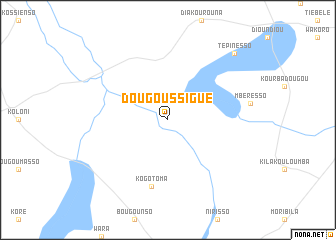 map of Dougoussigué