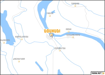 map of Douhudi