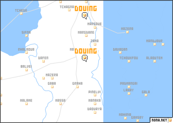 Douing (Cameroon) map - nona.net