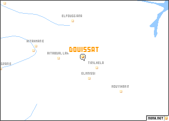 map of Douissat