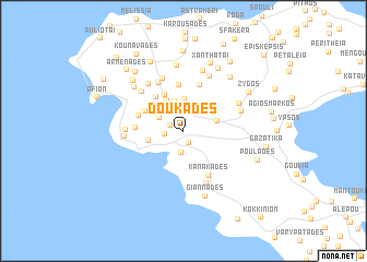 map of Doukádes