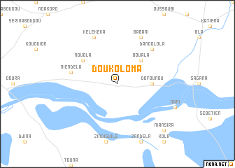 map of Doukoloma