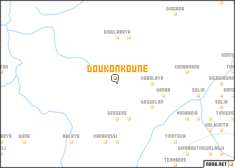 map of Doukonkouné