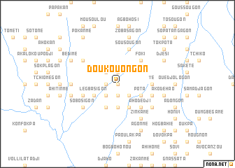 map of Doukouongon